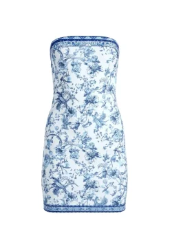 Alice and Olivia Kelly Square Bust Mini Dress-Women Dresses