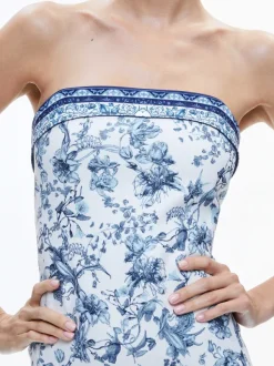 Alice and Olivia Kelly Square Bust Mini Dress-Women Dresses