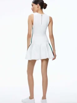 Alice and Olivia Kimi Side Stripe Mini Dress-Women Dresses
