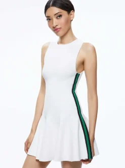Alice and Olivia Kimi Side Stripe Mini Dress-Women Dresses
