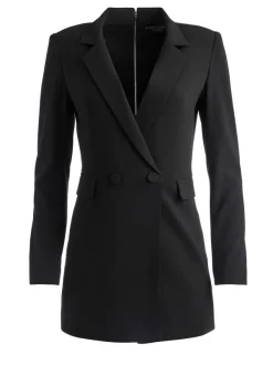 Alice and Olivia Kyrie Tuxedo Skort Romper-Women Jumpsuits