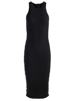 Alice and Olivia Lalita Side Snap Midi Dress-Women Dresses