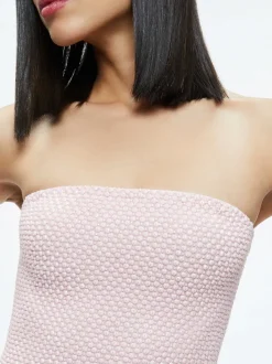 Alice and Olivia Leia Strapless Embellished Mini Dress-Women Dresses