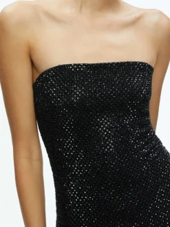 Alice and Olivia Leia Strapless Embellished Mini Dress-Women Dresses