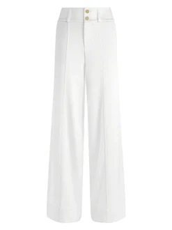 Alice and Olivia Leone Cropped Wrap Blazer + Mame High Rise Wide Leg Pant-Women Matching Sets