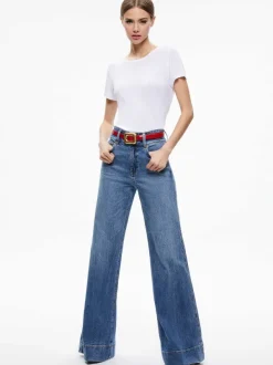 Alice and Olivia Letty Buckle Belt-Women Accessories