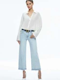 Alice and Olivia Letty Buckle Belt-Women Accessories