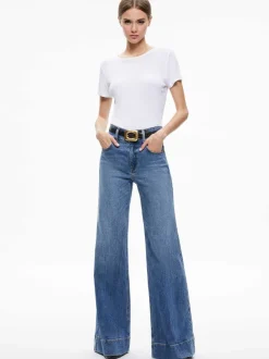 Alice and Olivia Letty Buckle Belt-Women Accessories