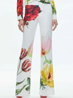 Alice and Olivia Livi Mid Rise Trouser-Women Pants