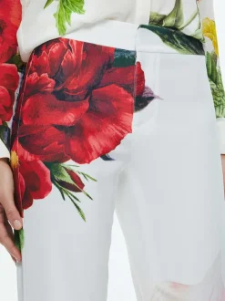 Alice and Olivia Livi Mid Rise Trouser-Women Pants