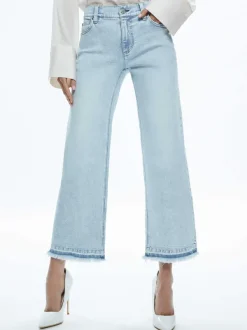 Alice and Olivia Lorrine Kick-Flare Ankle Jean-Women Pants