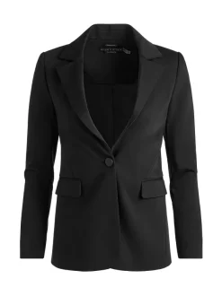 Alice and Olivia Macey Slit Sleeve Blazer-Women Jackets + Coats
