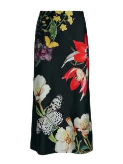 Alice and Olivia Maeve Midi Slip Skirt-Women Skirts