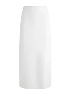 Alice and Olivia Maeve Vegan Leather Midi Skirt-Women Skirts