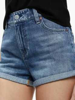 Alice and Olivia Maggie Mid Rise Vintage Shorts-Women Shorts