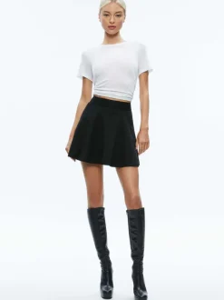 Alice and Olivia Malka A-Line Full Mini Skirt-Women Skirts