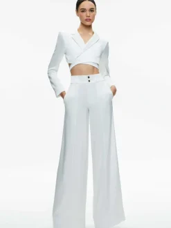 Alice and Olivia Mame High Rise Wide Leg Pant-Women Pants