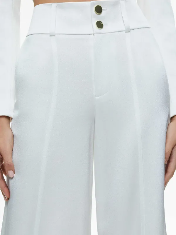 Alice and Olivia Mame High Rise Wide Leg Pant-Women Pants