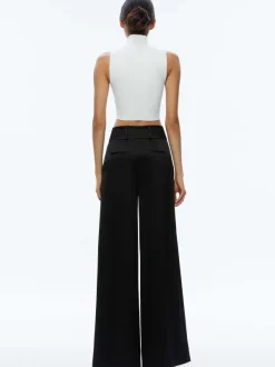 Alice and Olivia Mame High Rise Wide Leg Pant-Women Pants