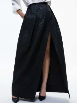 Alice and Olivia Margarite Pleated Ballgown Skirt-Women Skirts