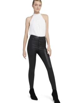 Alice and Olivia Maris Halter Neck Gathered Top-Women Tops