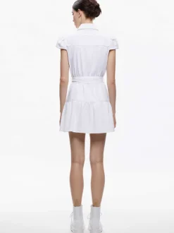 Alice and Olivia Miranda Mini Denim Dress-Women Dresses