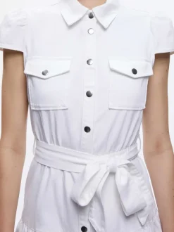 Alice and Olivia Miranda Mini Denim Dress-Women Dresses