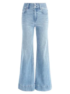 Alice and Olivia Missa High Rise Wide Leg Jean-Women Pants