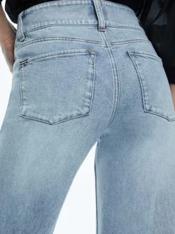 Alice and Olivia Missa High Rise Wide Leg Jean-Women Pants