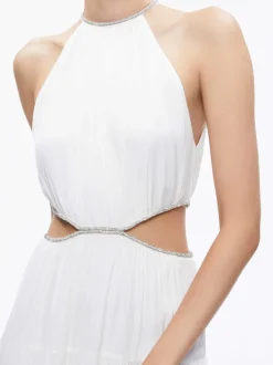 Alice and Olivia Myrtice Embellished Cut Out Maxi Dress-Women Dresses