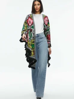 Alice and Olivia Nadine Embellished Shawl-Women Jackets + Coats