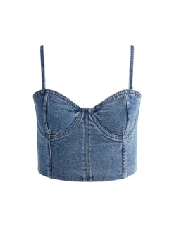 Alice and Olivia Natacha Spaghetti Strap Bustier-Women Tops
