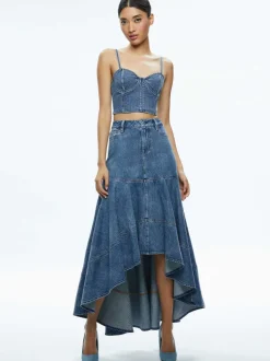 Alice and Olivia Natacha Spaghetti Strap Bustier-Women Tops