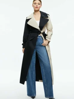 Alice and Olivia Nevada Trench Coat-Women Jackets + Coats