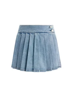 Alice and Olivia Noah Denim Pleated Skort-Women Skirts