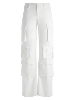 Alice and Olivia Olympia Mid Rise Baggy Cargo Pants-Women Pants