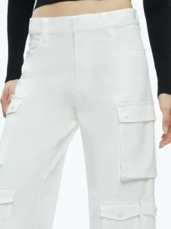 Alice and Olivia Olympia Mid Rise Baggy Cargo Pants-Women Pants