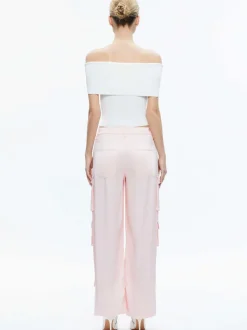 Alice and Olivia Olympia Mid Rise Baggy Cargo Pants-Women Pants