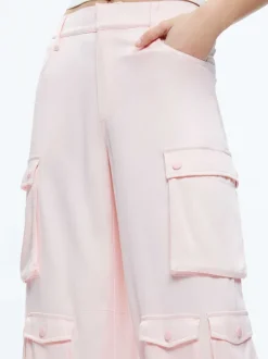 Alice and Olivia Olympia Mid Rise Baggy Cargo Pants-Women Pants