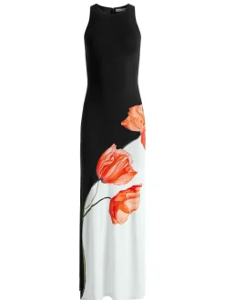 Alice and Olivia Pania Racer Neck Maxi Dress-Women Dresses
