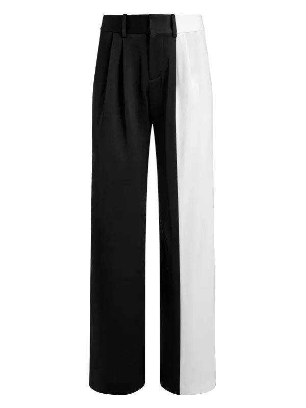 Alice and Olivia Pompey Color Block Pant-Women Pants