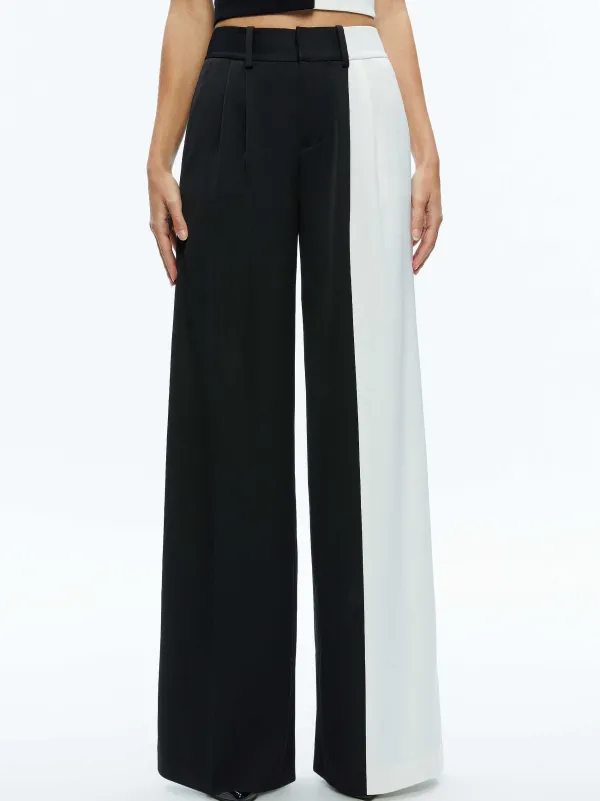 Alice and Olivia Pompey Color Block Pant-Women Pants