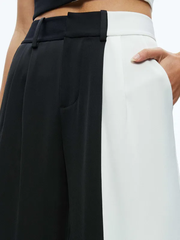 Alice and Olivia Pompey Color Block Pant-Women Pants