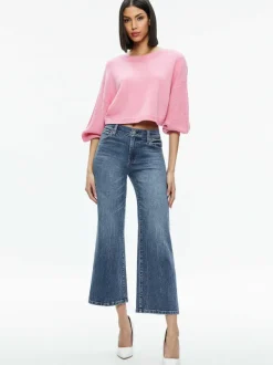 Alice and Olivia Posey Crewneck Sweater-Women Sweaters