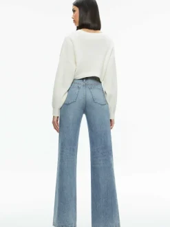 Alice and Olivia Posey Crewneck Sweater-Women Sweaters