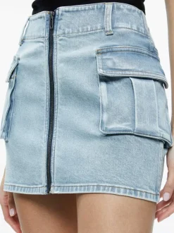 Alice and Olivia Rahmi Cargo Mini Skirt-Women Skirts