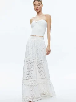 Alice and Olivia Reise Panelled Maxi Skirt-Women Skirts