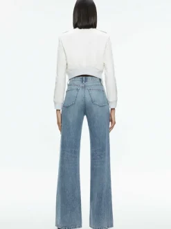 Alice and Olivia Ria Vegan Leather Moto Jacket-Women Jackets + Coats