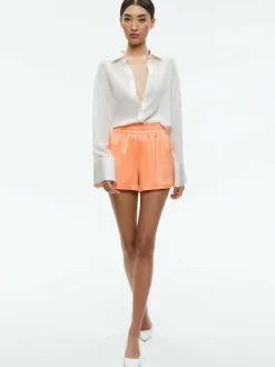 Alice and Olivia Richie Cuffed Low Rise Boxer Short-Women Shorts