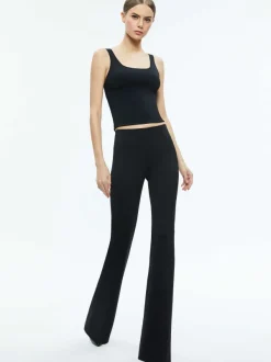 Alice and Olivia Rmp Back Zip Bootcut Pant-Women Pants